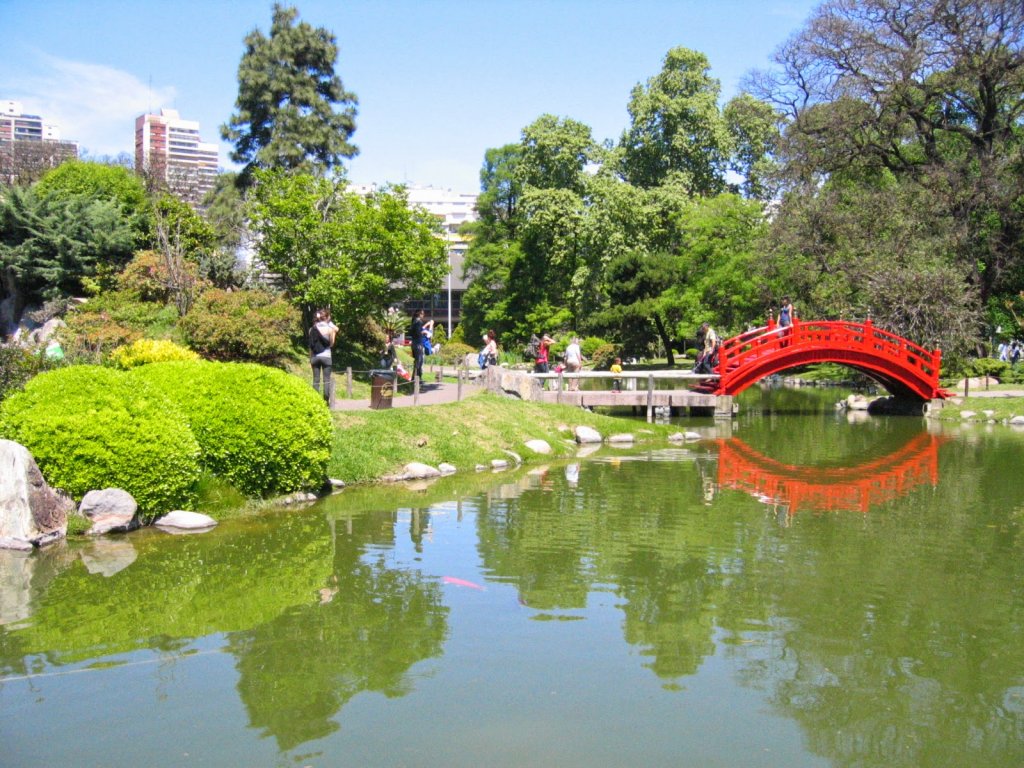 Interior do Jardim Japonês de Buenos Aires na Argentina