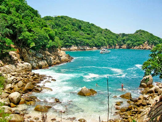 Ilha da Roqueta em Acapulco no México