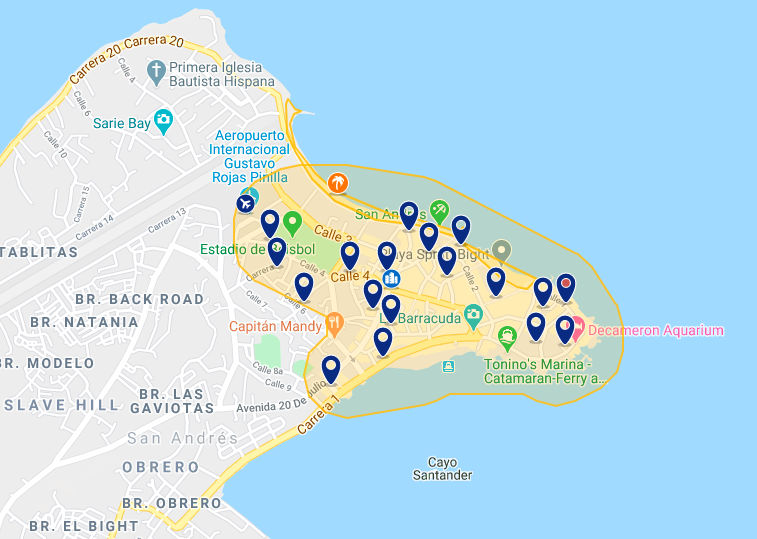 Onde ficar em San Andrés: melhores hotéis