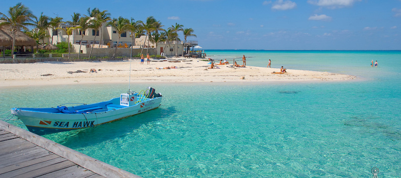 Playa Norte na Isla Mujeres em Cancún 