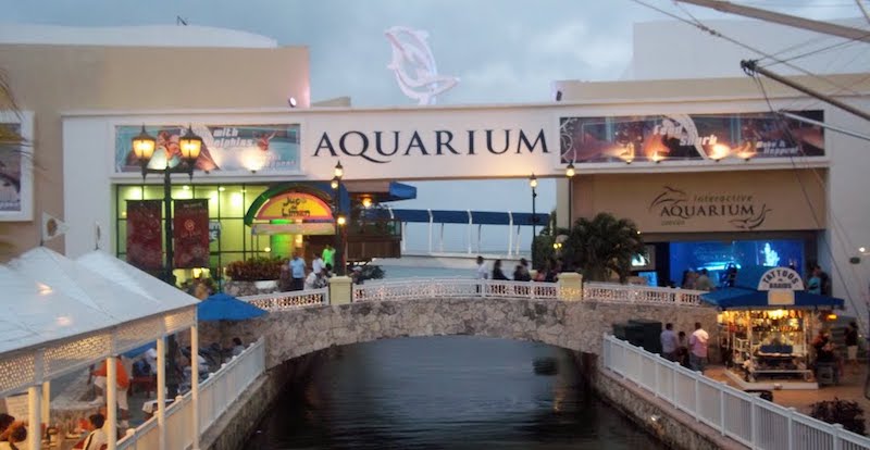 Fachada do Interactive Aquarium em Cancún